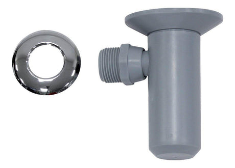 Ablauftrichter mit Siphon und verchromter Rosette für Vaillant Geräte.