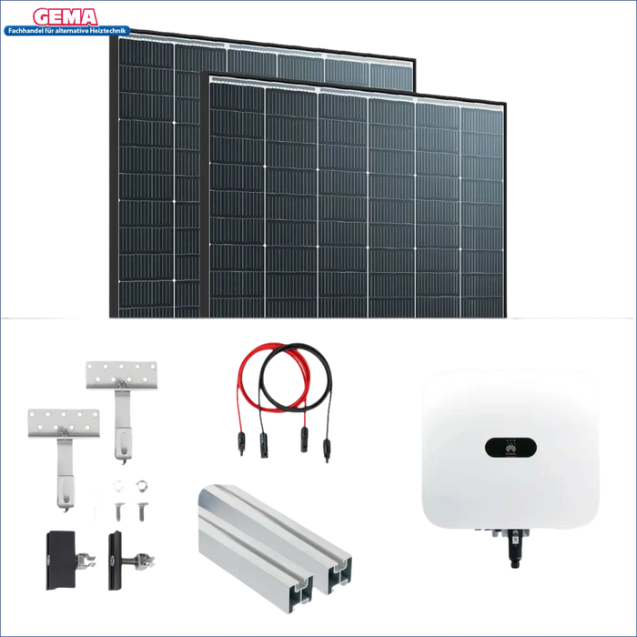 Solarmodul-Installation Kit für 6 kWp PV-Anlage mit 14 Trina 440Wp Glas-Glas Modulen