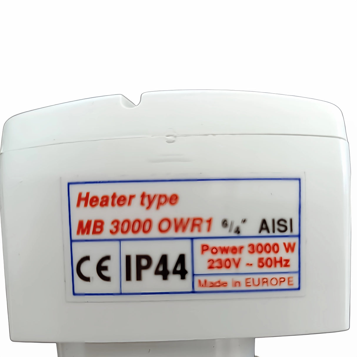 3 kW/230 V – elektrinis kaitinimo elementas geriamojo ir buitinio vandens kaupimui