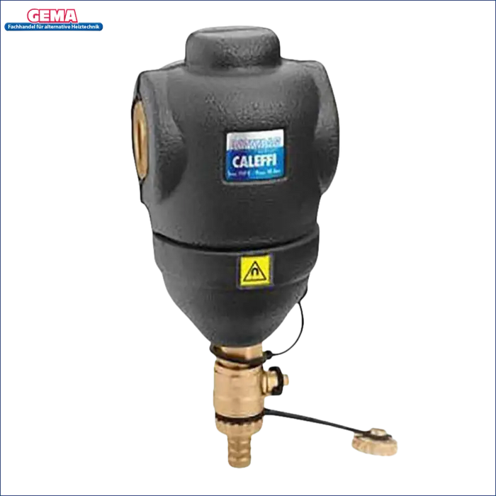 Schwarzer und messing Wasserfilter für Caleffi DIRTMAG Schlammabscheider
