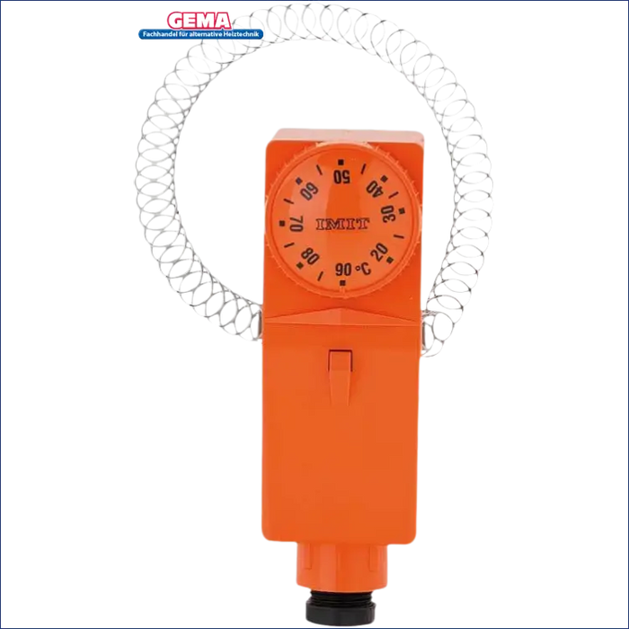 Orangeimmersungsthermostat mit gewelltem Sensor für IMIT Anlegethermostat TCE BRC