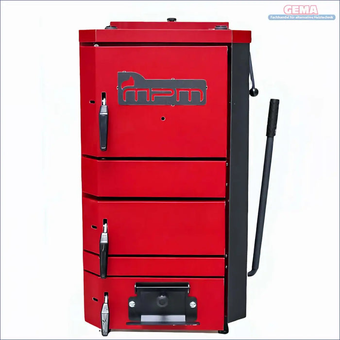 Roter Festbrennstoffkessel mit keramischer Brennkammer und hoher Effizienz