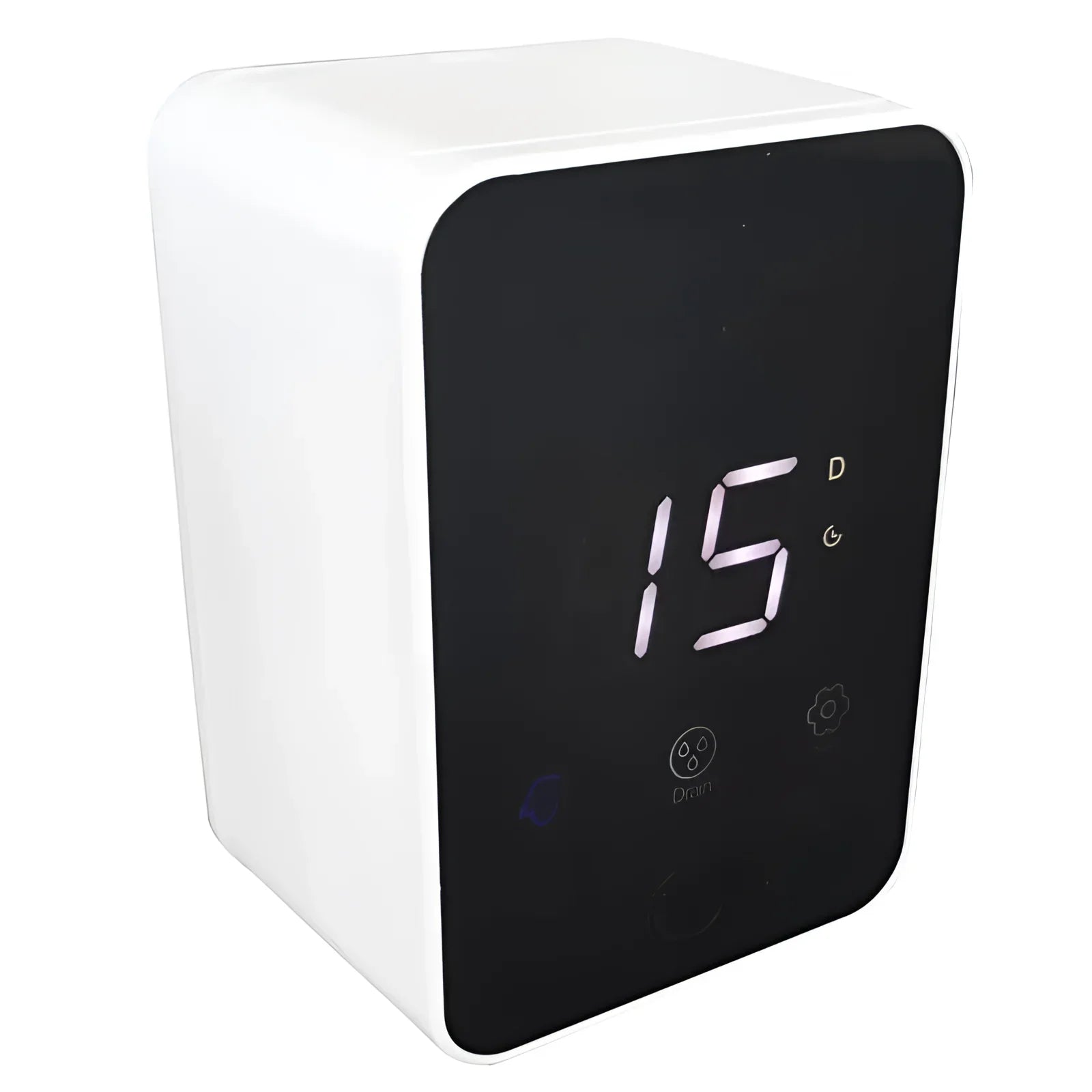 Weißer digitaler Timer für Rückspülfilter mit Druckminderer und Manometer