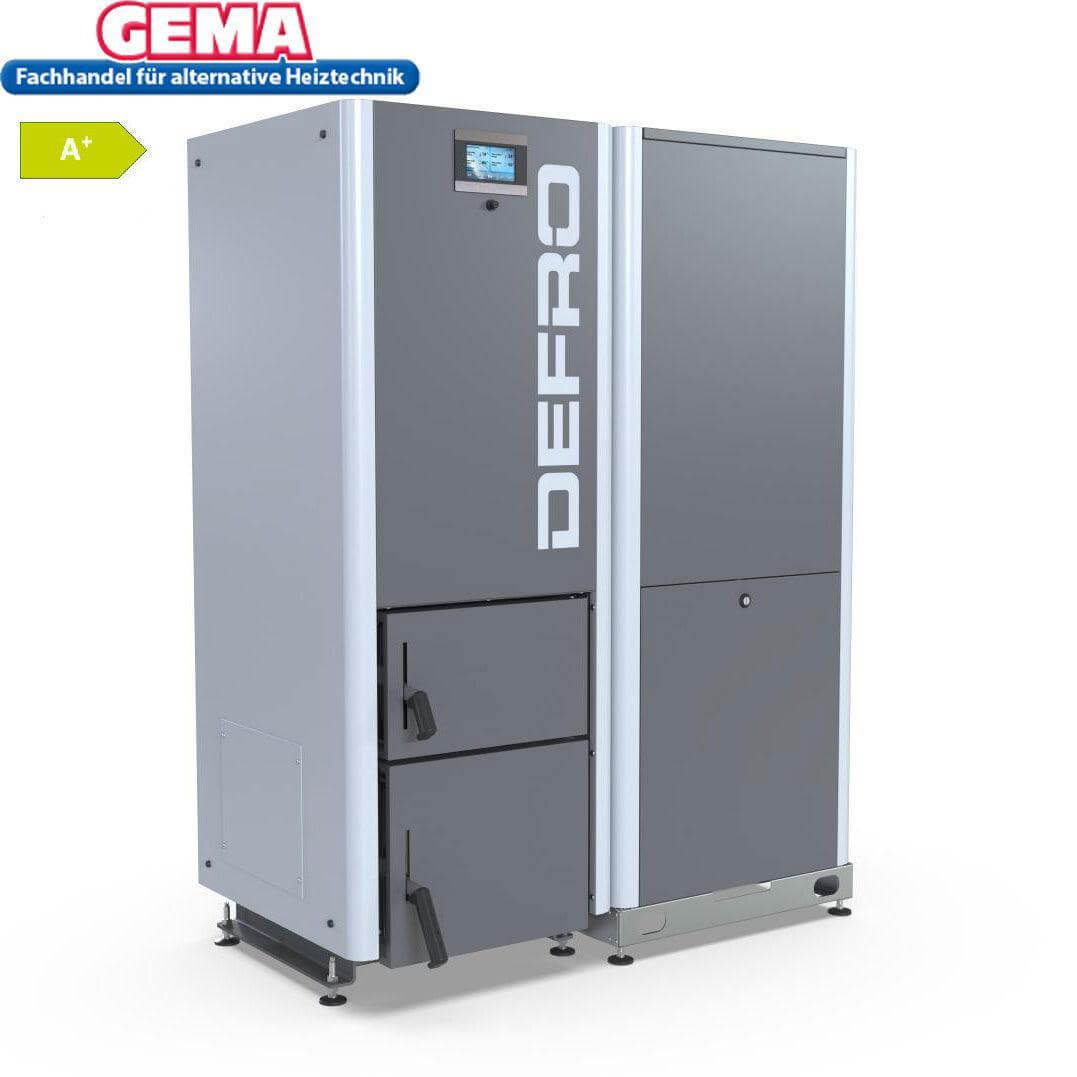 Moderne Pelletkessel von DEFRO für umweltfreundliche Wärme 🔥♻️, ideal für Haushalte und Gebäude 🌱🏠.