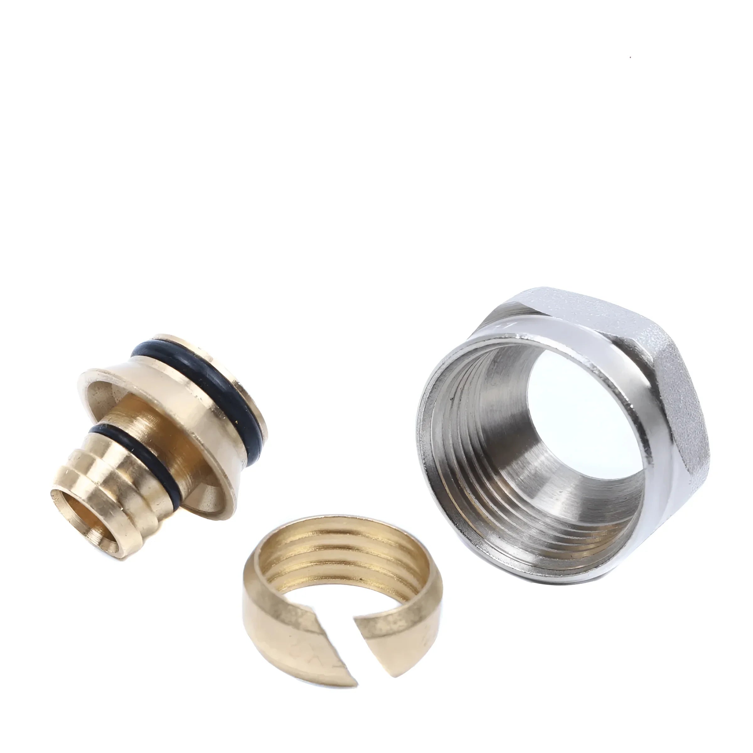 Brass compression fitting components für sichere Rohrverbindung bei Boilers und Boiler-Zubehör