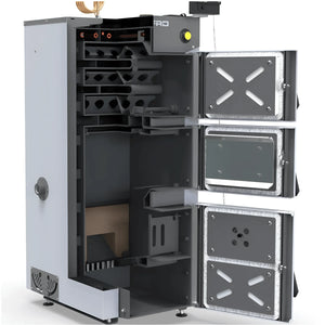 Defro Feuerholz Plus 19 kW Heizkessel mit Holzvergaser 🔥 Kompaktes Design für effiziente Wärmeerzeugung.