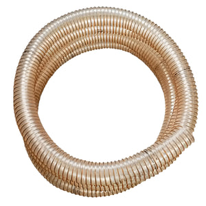 Flexible, durchsichtige Corrugatschlauch für Boilermodelle, original Pelletschlauch für ATMOS