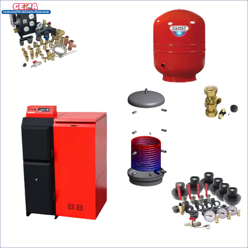Heizungssystemkomponenten im Thermoflux Pelling 35/150 plus Pufferspeicher mit 1 WT