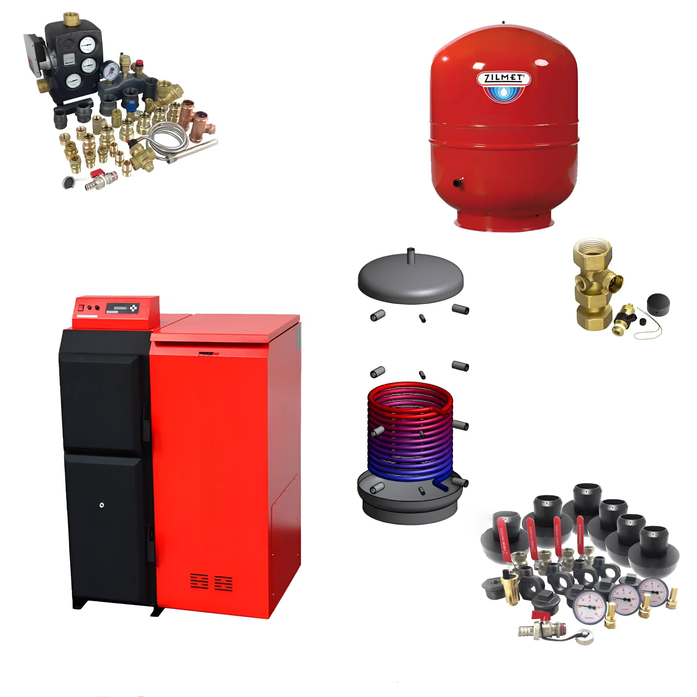 Thermoflux Pelling Komplettpaket: 25 kW Pelletkessel, Pufferspeicher, Heizungszubehör, effizient und umweltfreundlich. 🔥🌍