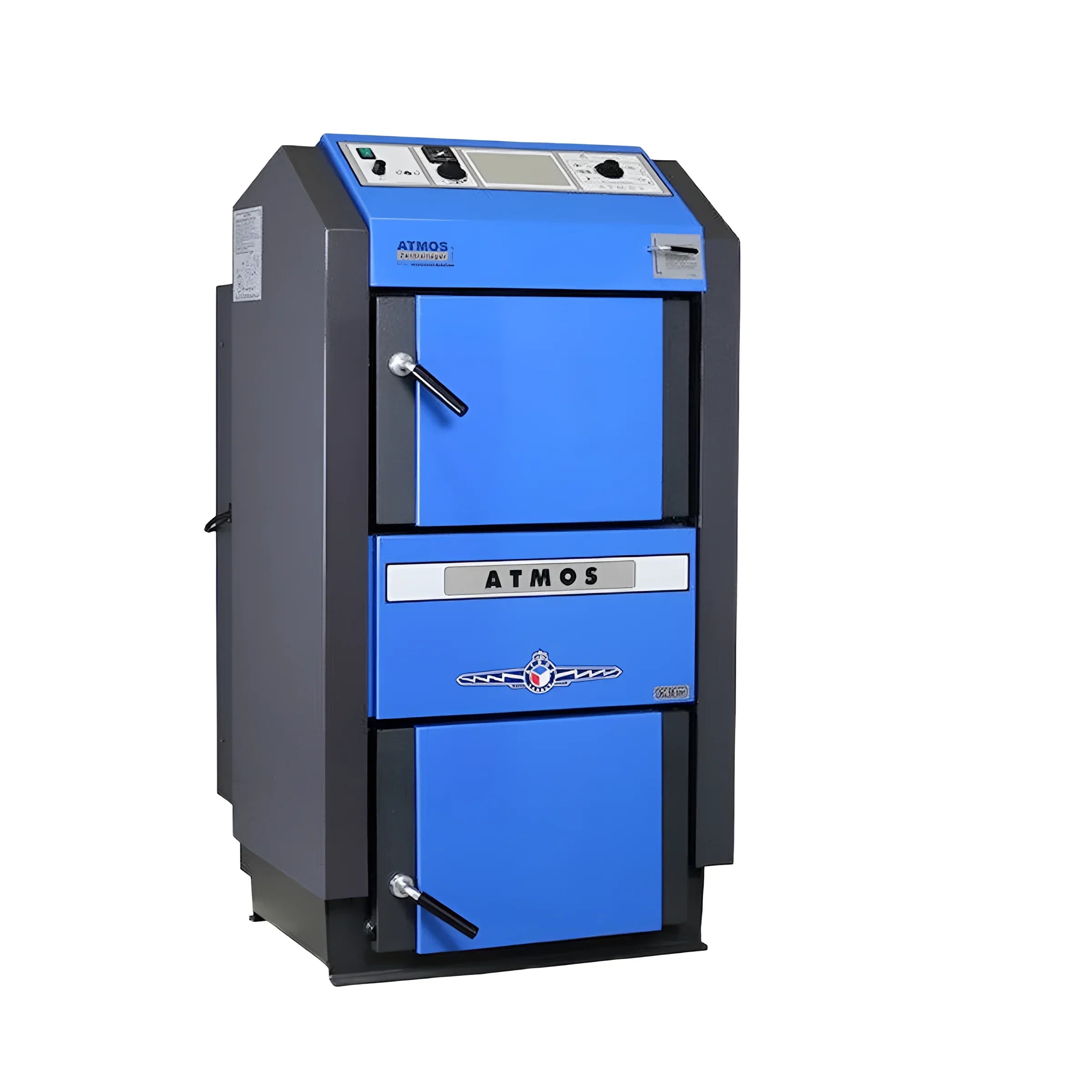 Atmos GSE 50 kW Heizkessel 🔥 für hocheffizientes Heizen 🌲 in modernem Design.