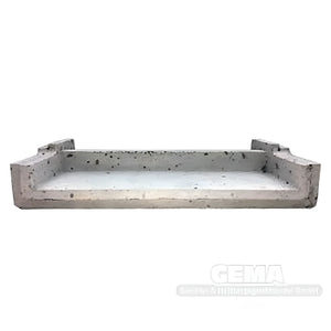 Rectangularer Betonform für Viadrus U32 Schamottstein Mitte hinten, passend zur U32 Schamottdüse