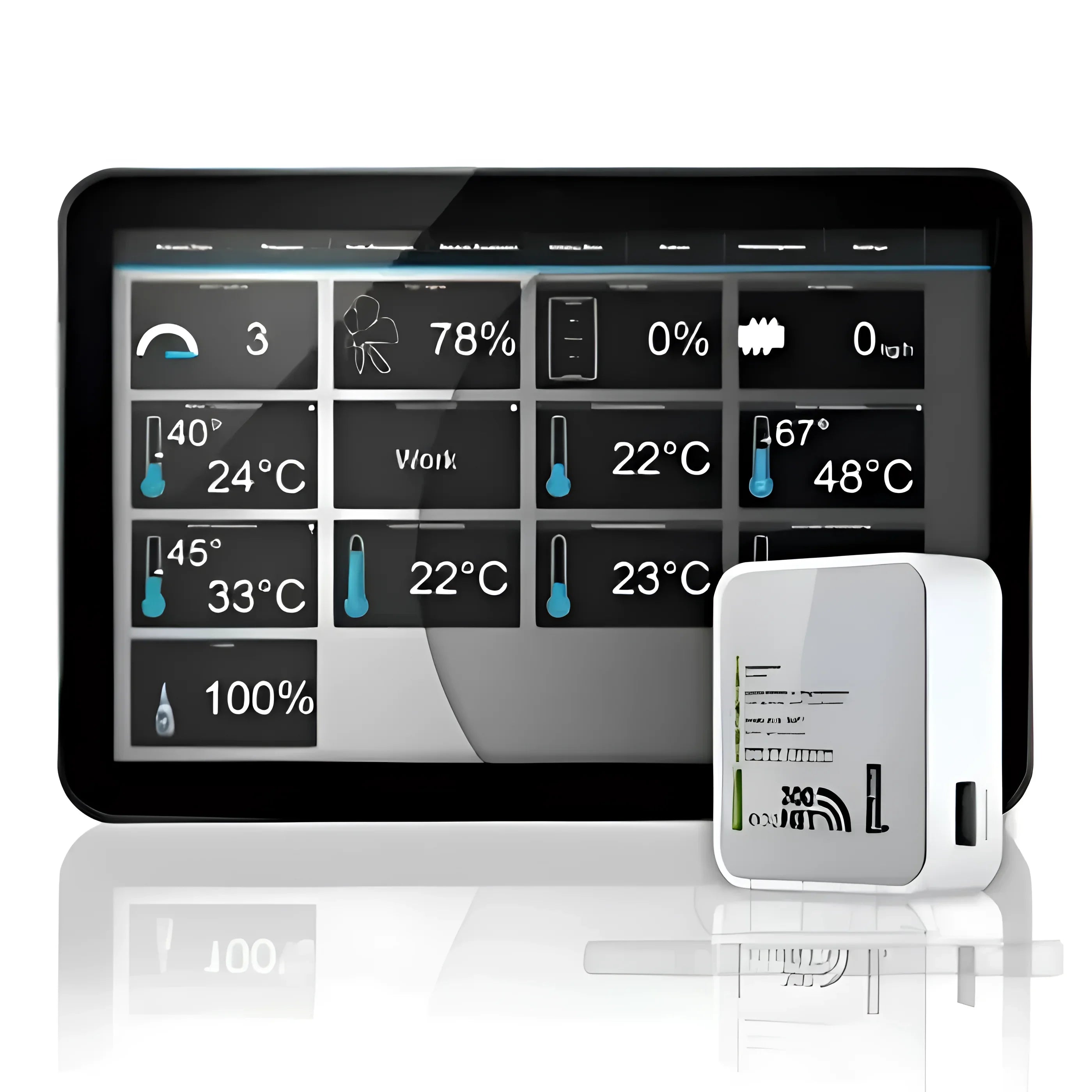 Bild eines Smart Home Steuerungssystems mit Witterungsgeführte Regelung Gema Control 920 mit Internetmodul Econet Typ CT6