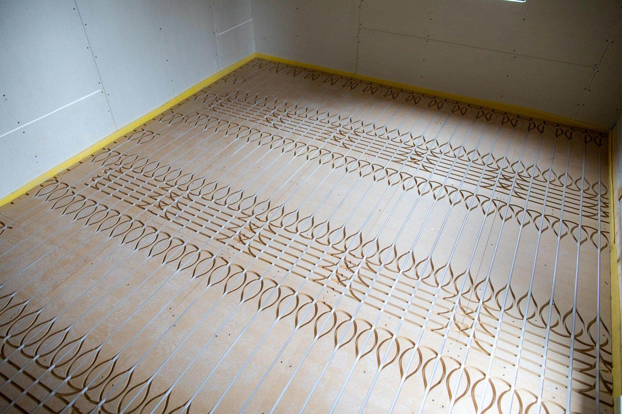 Öko Floor Flächenheizsystem mit superflacher Heiztechnik für Altbausanierung 🏠. Effiziente Fußbodenheizung für 15,0m².