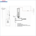 Diagramm eines zentralen Heizsystems für Durchlauferhitzer MDC 400P inklusive Elektroheizstab