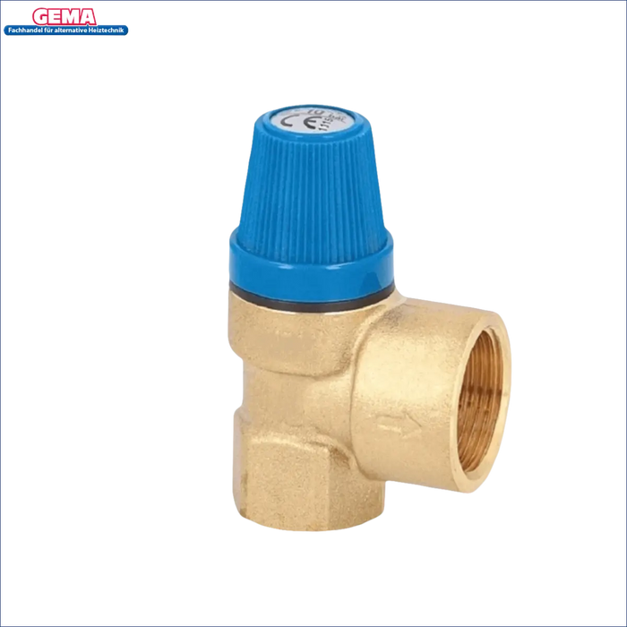 Brass-Druckreduzierungsventil mit blauer Einstellknopf für Trinkwasserspeicher 100 Liter