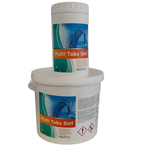 Chlortabletten für Pool - 5-Phasen Pflege & Reinigung - Multi Tabs 5 in 1.