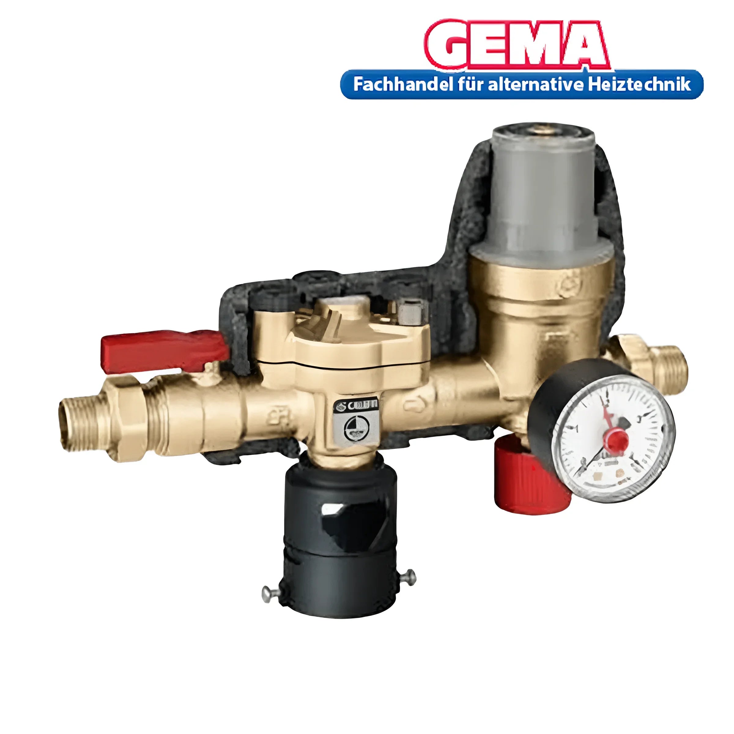 🏠 Automatische Heizungs-Füllarmatur aus Messing mit 🕰️ Manometer, Boiler-Zubehör für effiziente Heiztechnik.