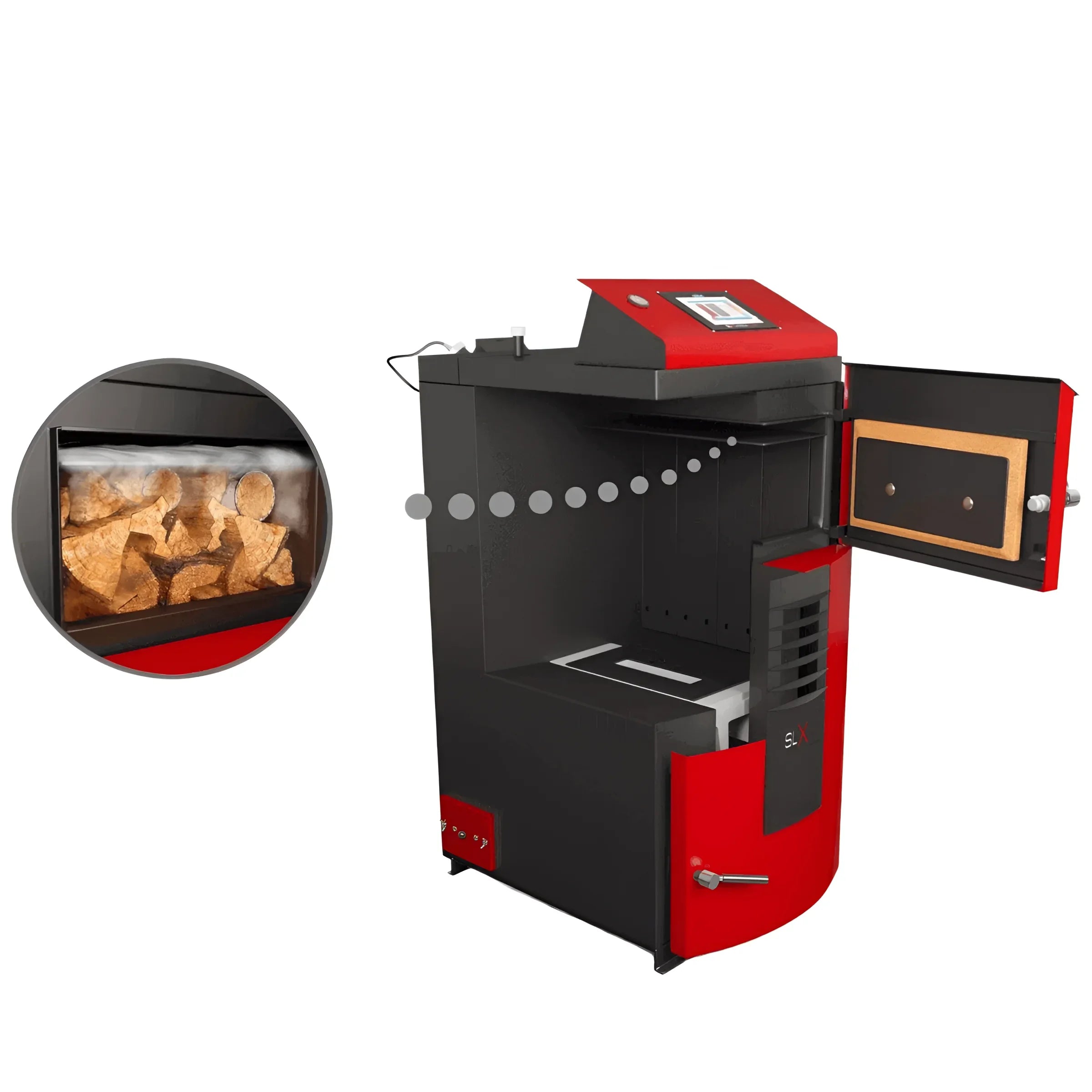 Holzvergaser Attack SLX 🔥🪵 – effizient & umweltfreundlich mit moderner Steuerung. Perfekt für Heizbedarf!