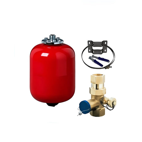 Komplettpaket Attack SLX Lambda Touch 35 kW plus Pufferspeicher mit Wärmetauscher.