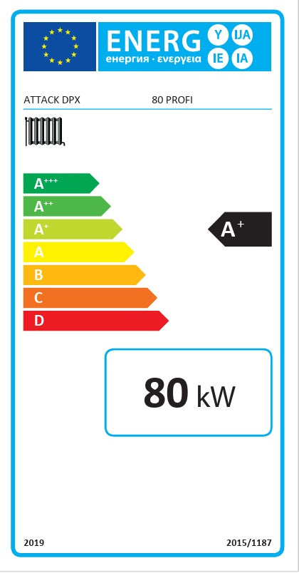 Cazan de gazeificare pe lemne Attack DPX 80 Profi 80 kW