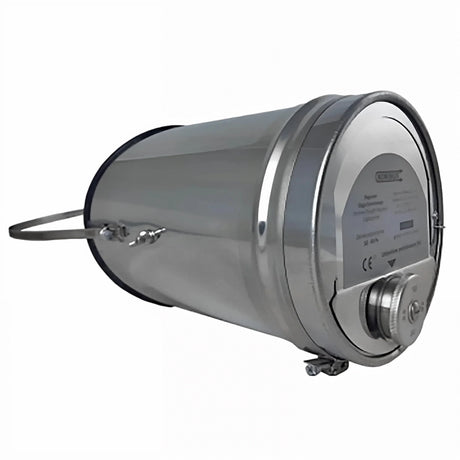 Zugbegrenzer Edelstahl Universal mit Rauchrohradapter und Dichtlippe.