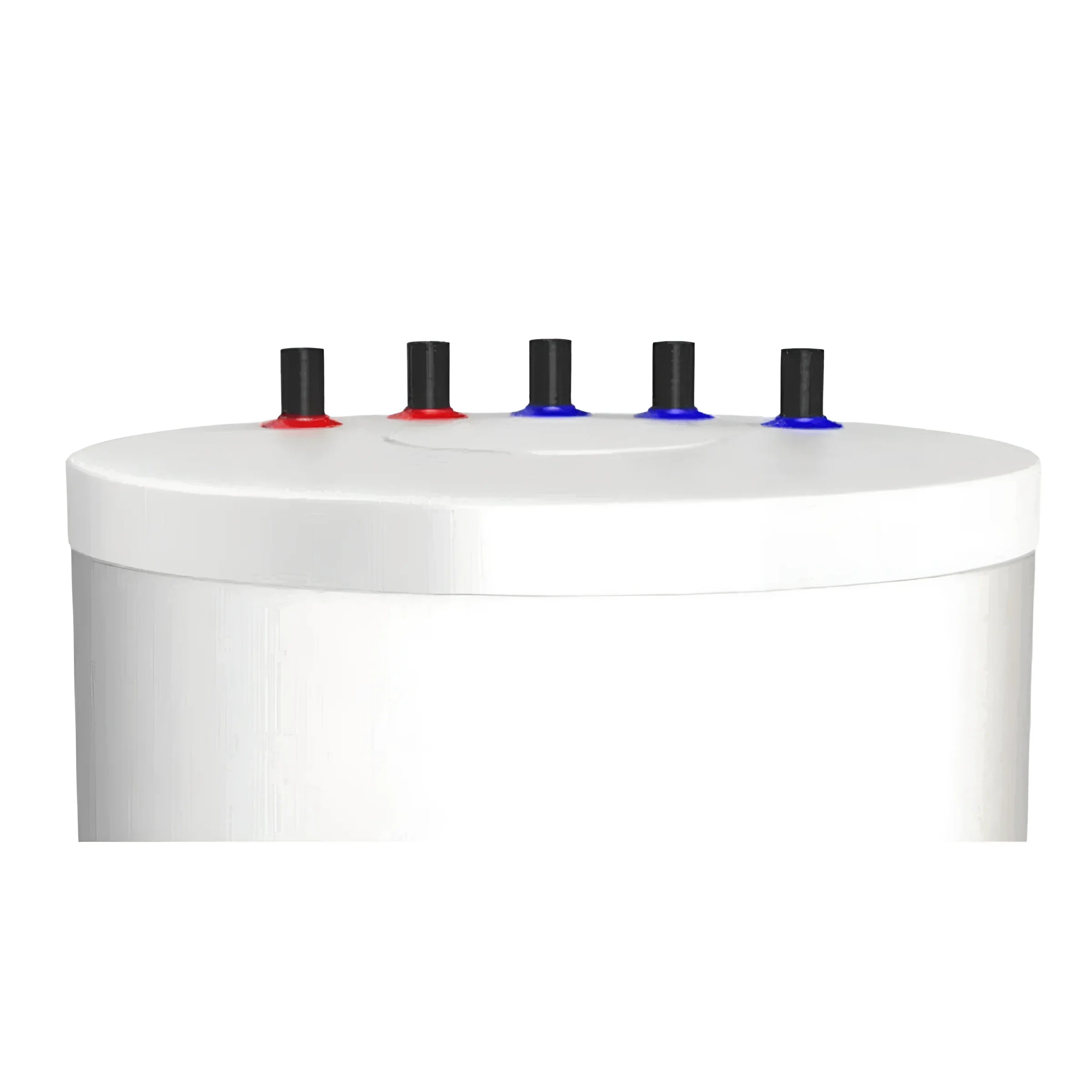 Warmwasserspeicher 180L mit farbcodierten Anschlüssen für effiziente Warmwasserbereitung 💧🔥
