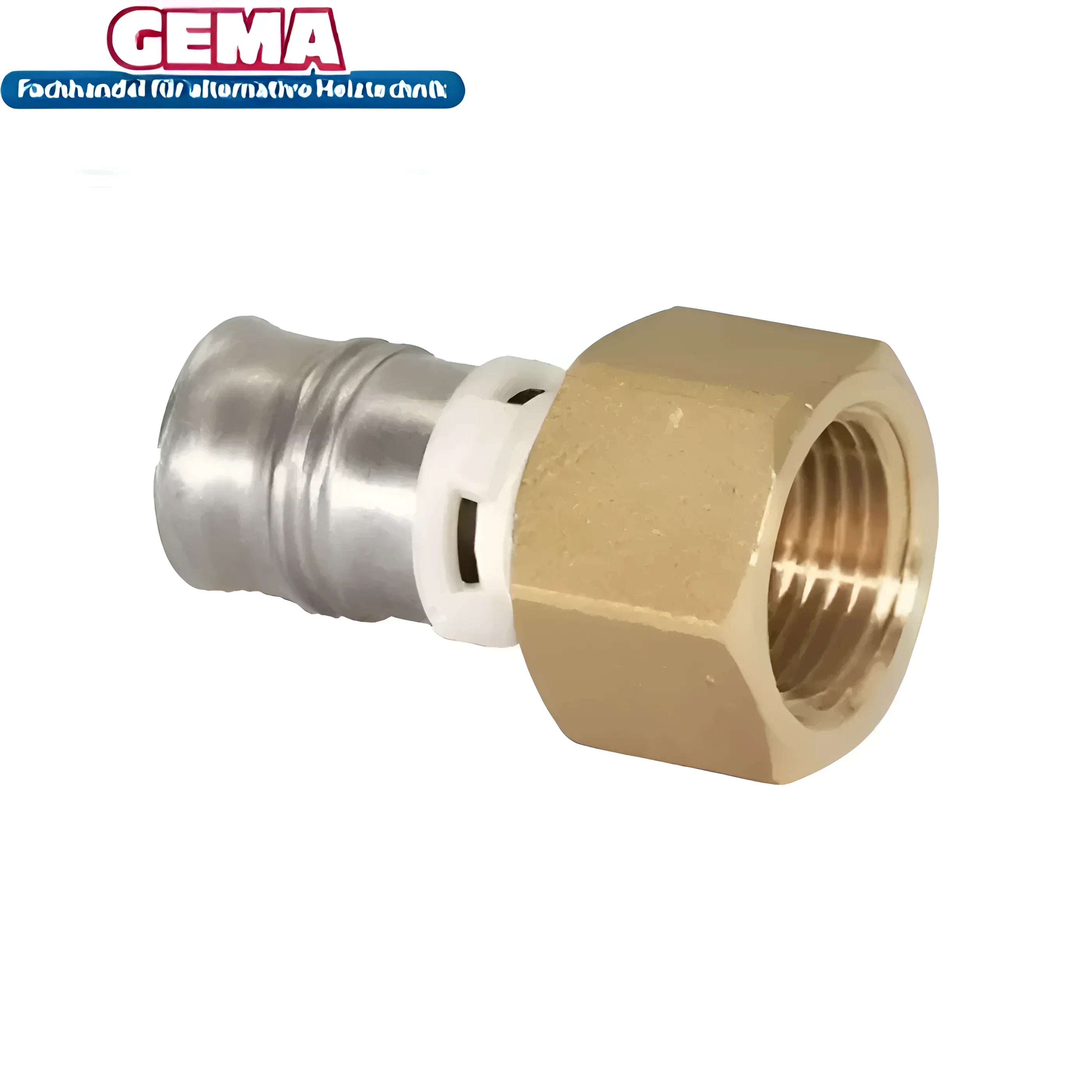 Brass und Metall Rohrfitting für die Alpex F50 Überschussmuffe mit Presskontur