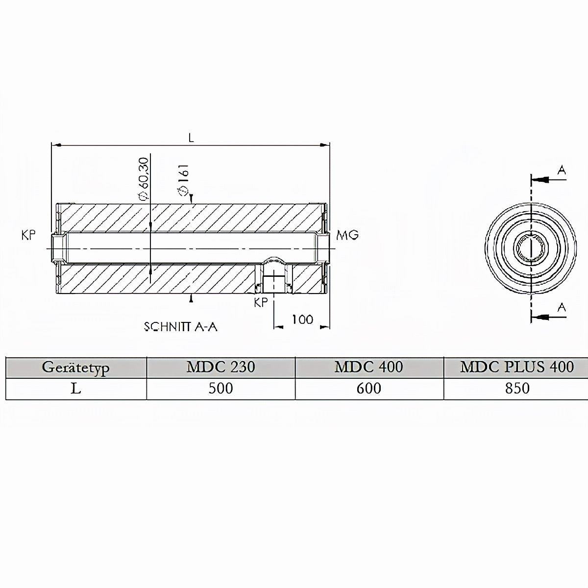 Schematic drawing and dimensions of the Nachheizmodul MDC 230, 400, and PLUS 400, showcasing efficient heating support. 🔧✨