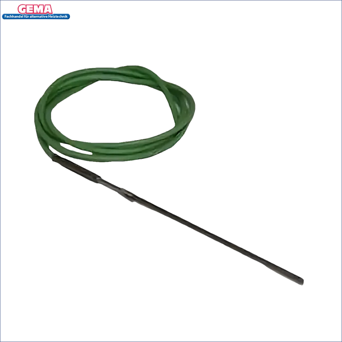 Grüner Draht mit schwarzer Sonde für Thermoflux Pelling Flammensensor