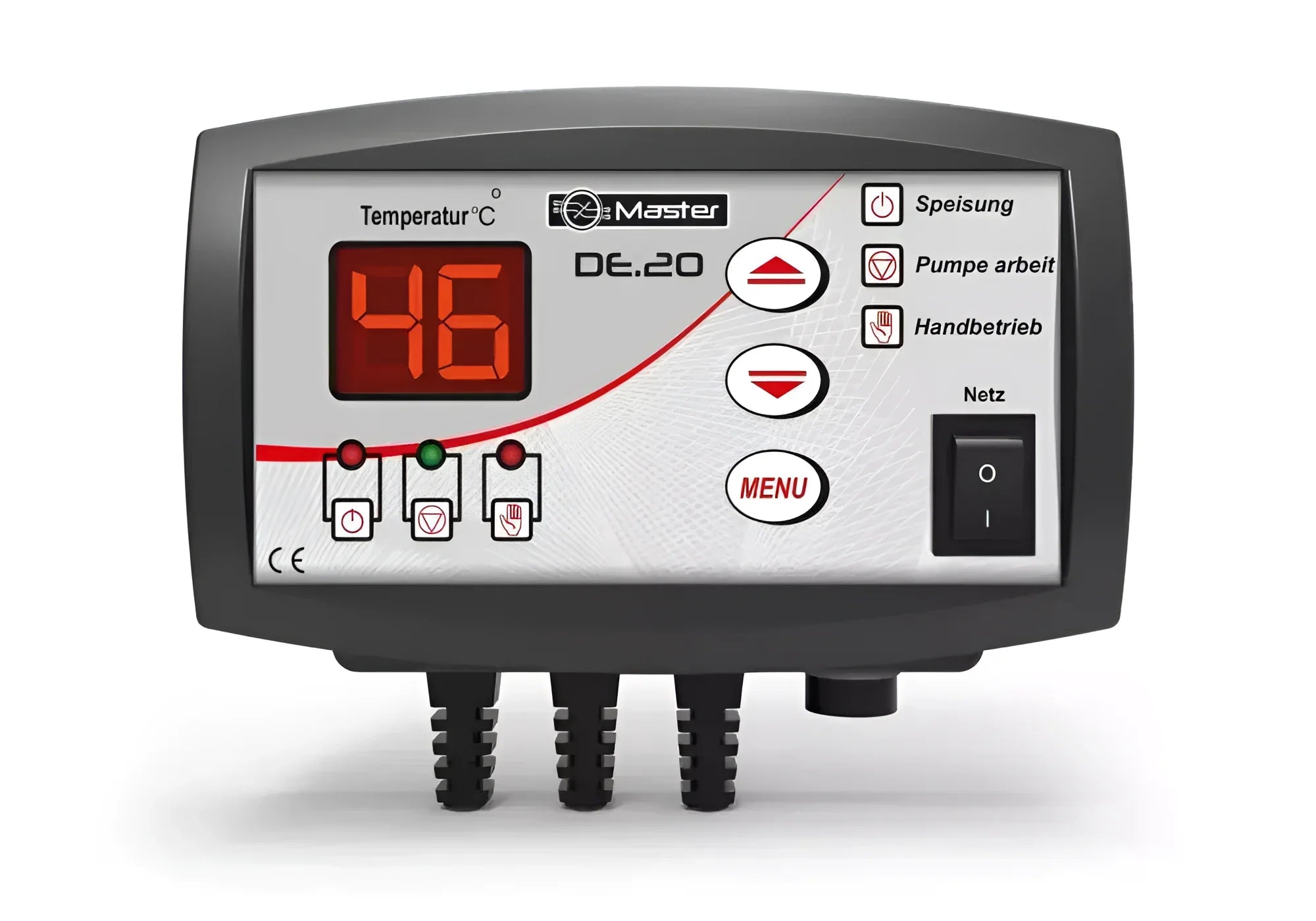 Digitaler Pumpenregler EU-21 mit Display und Tasten für lange Lebensdauer