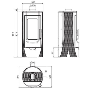 Design - Gusskaminofen Plamen Tara – raumluftunabhängig - GEMA Shop