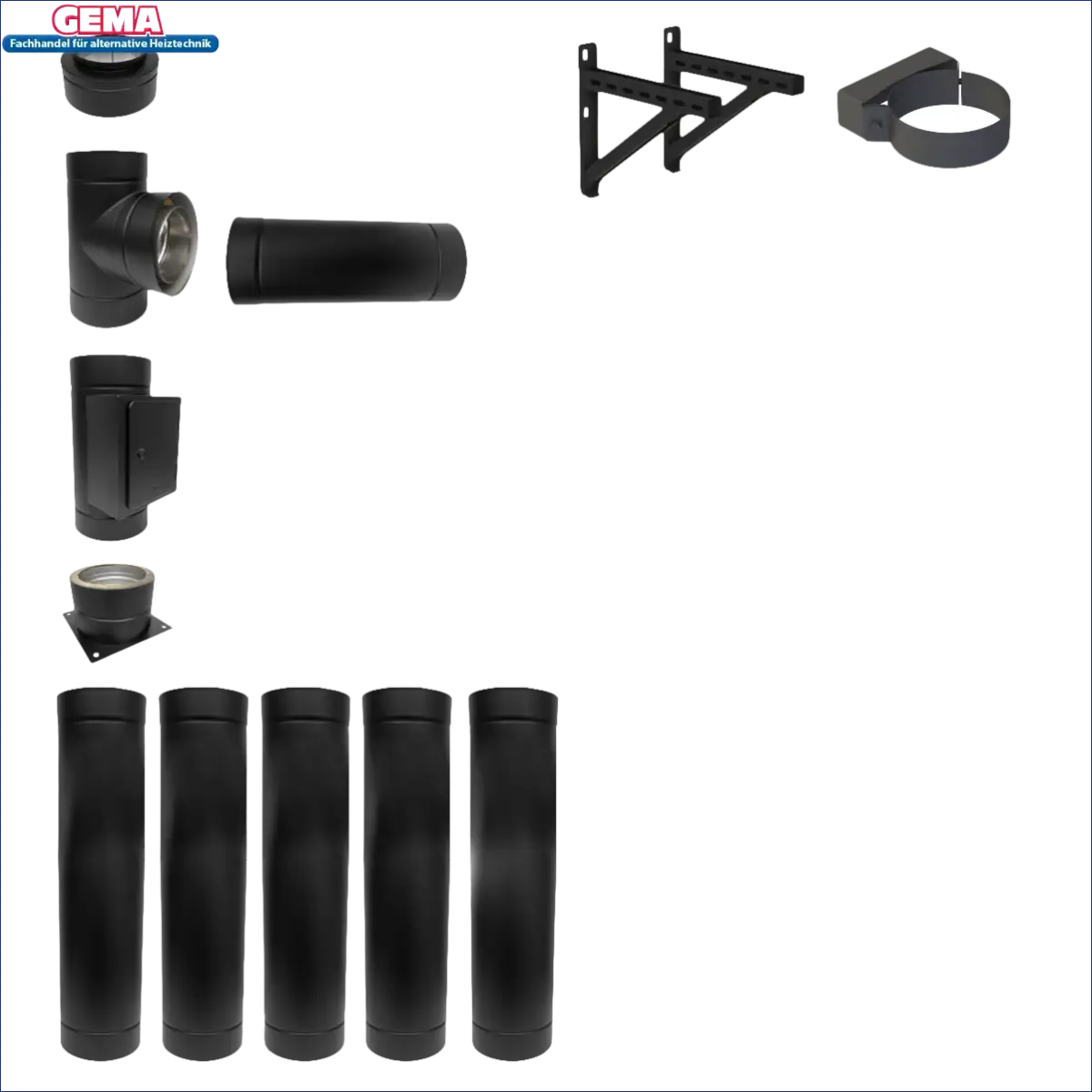 Schwarze Neo Schwarz Stovepipe-Komponenten für modernes Design und anspruchsvolle Anwendungen