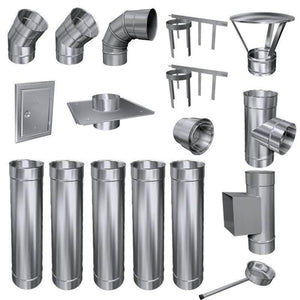 Edelstahlschornstein - einwandig - GEMA Shop