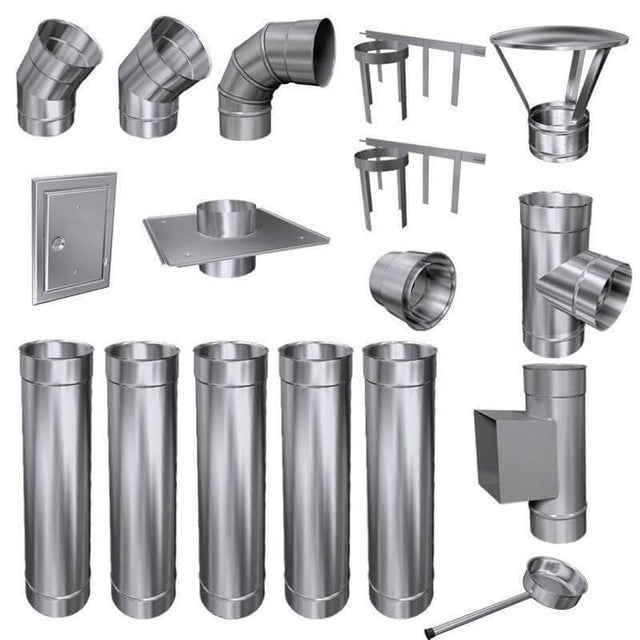 Edelstahlschornstein - einwandig - GEMA Shop