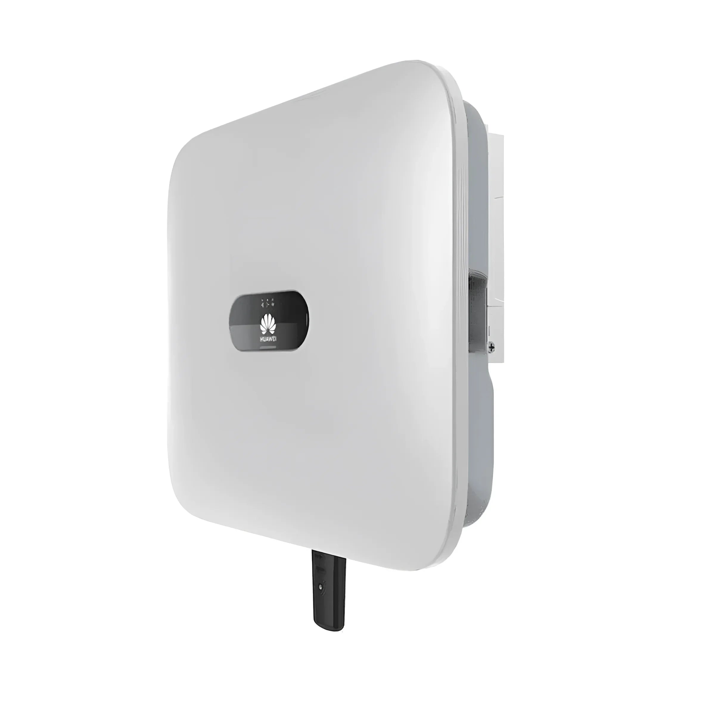 Weiße Solarwechselrichter in der 8 kWp PV-Anlage mit Huawei Sun2000-8KTL-M1, Solar Kabel 6mm²