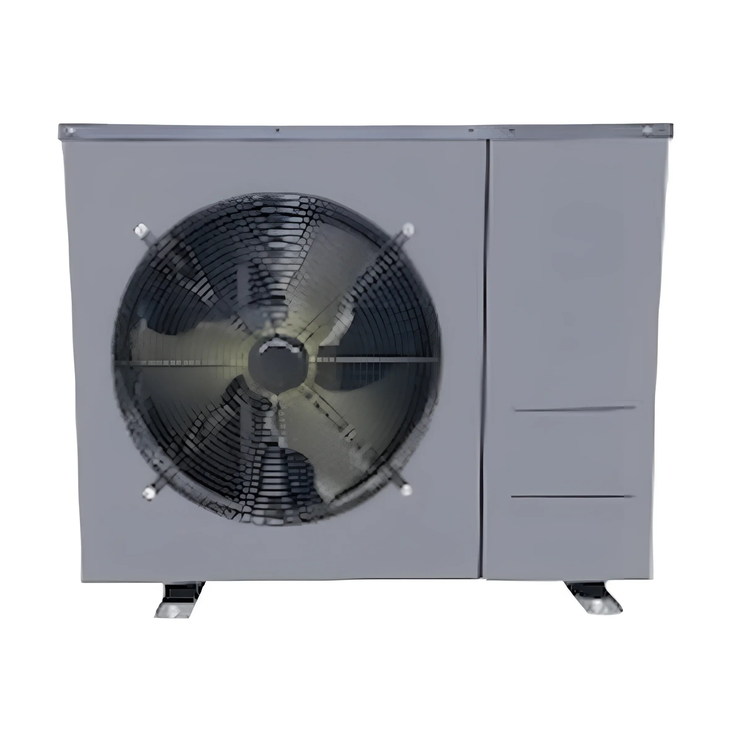 Grau Luft-Wasser-Wärmepumpe Typ TERMA mit Ventilator, ideal für niedrige Temperaturen ❄️🔧 1077x377x1460mm