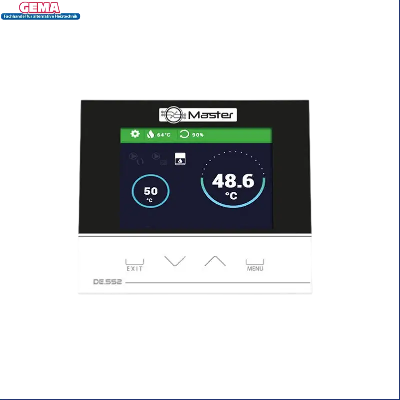 Digitaler Thermostat mit Display für präzise Steuerung der wasserführenden Kaminöfen