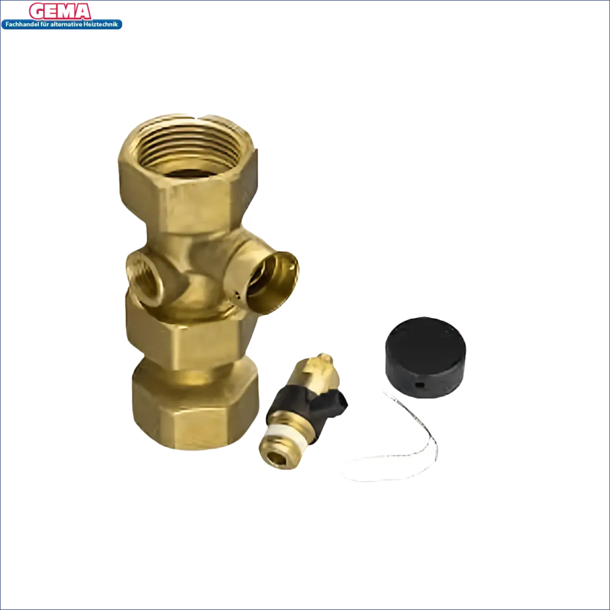 Brass Kappenventil 1 Zoll DN25 für Boiler, Heizungszubehör und Rohrleitungen