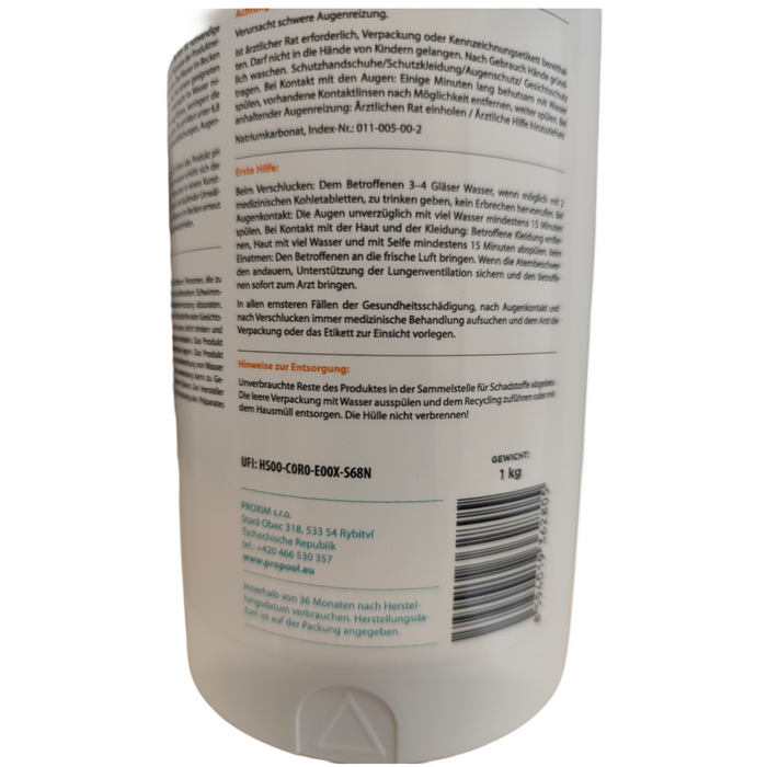 pH plus Granulat 1kg für Pools 🏊 – Schnelle pH-Wert-Optimierung mit einfacher Handhabung 💧