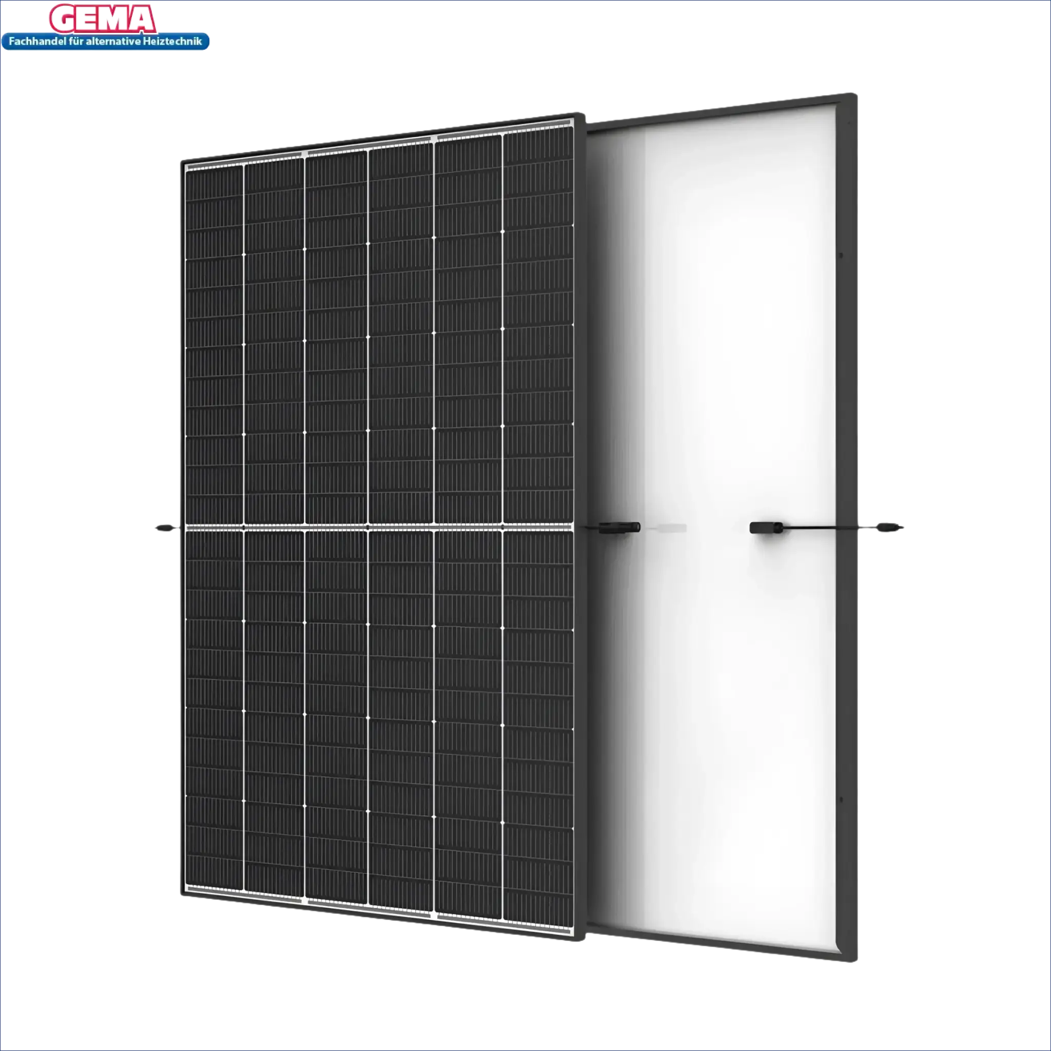 Bifaziales Solarpanel auf PV Komplettpaket Huawei 8kW mit Vertex S+ Black und Sun2000-8KTL-M1