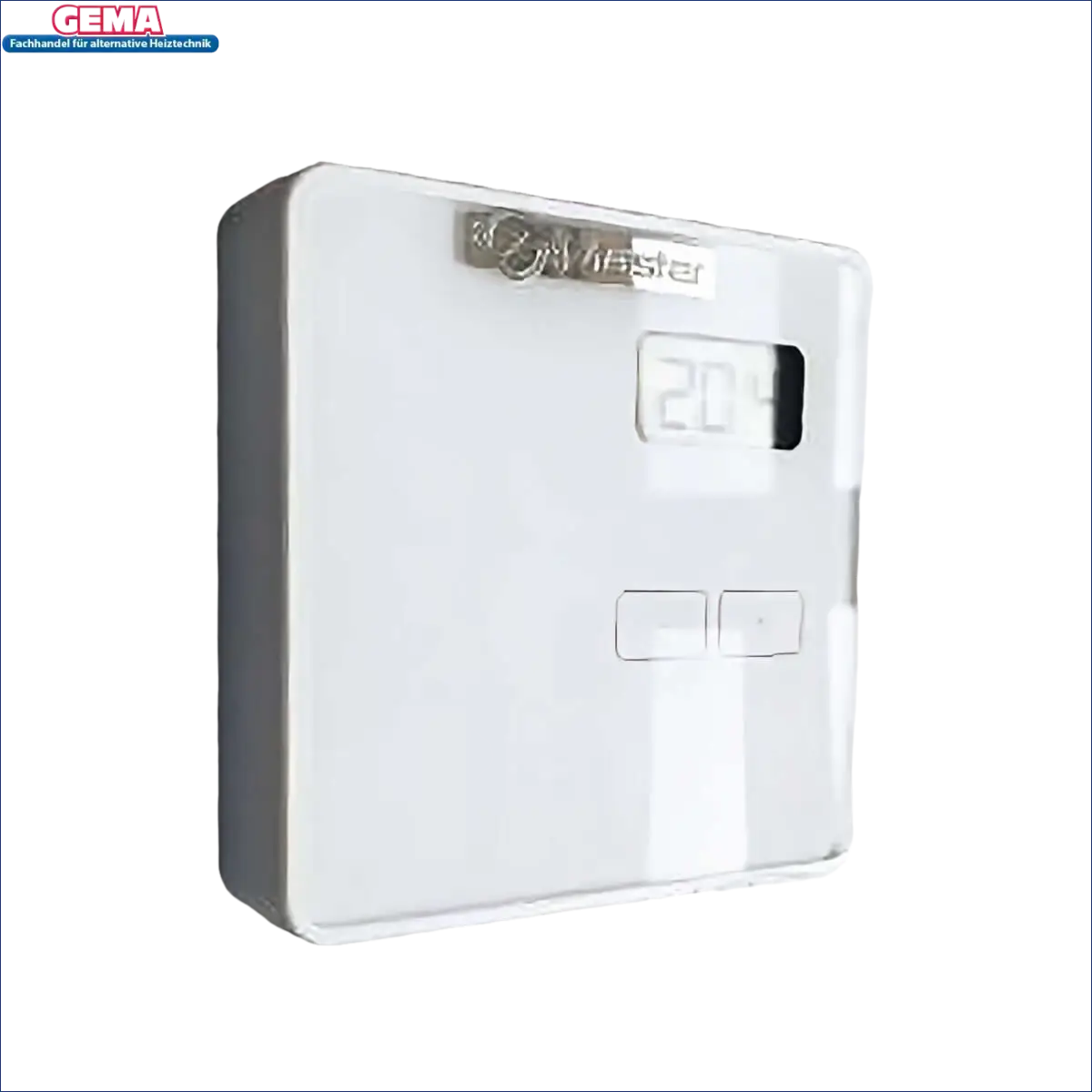 Weiße digitale Raumthermostat für angenehmes Raumklima, Master Thermostat, elektronischer raumtemperaturregler