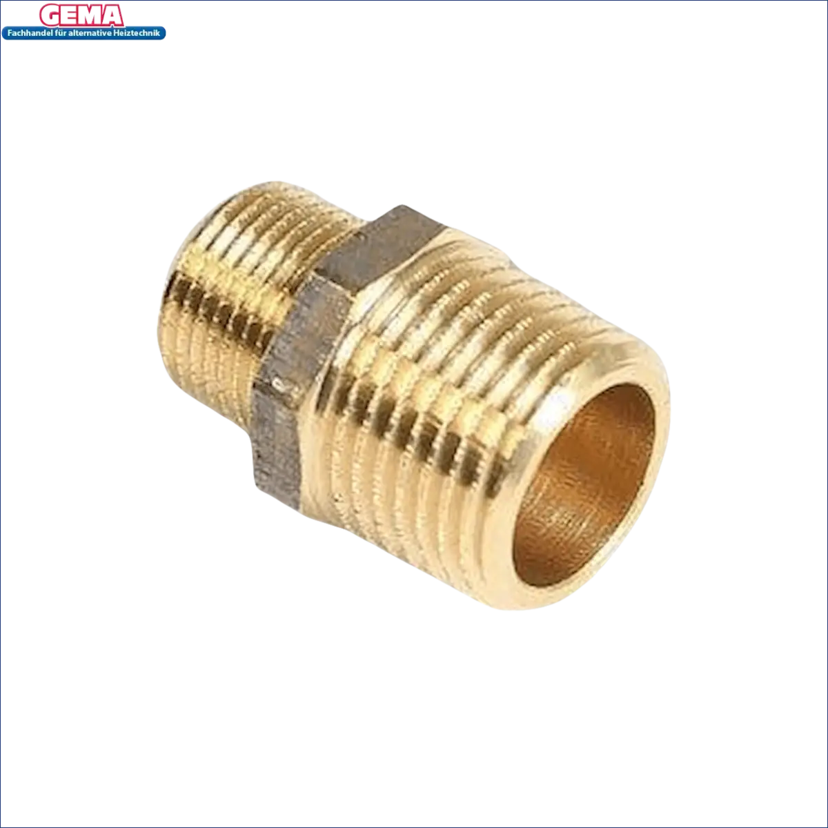 Brass pipe fitting with threaded ends for rotgussreduzierstück doppelnippel reduzierstück