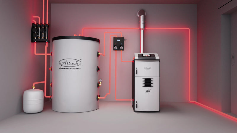 Træforgasser 25 kW ATTACK SLX 25 Profi