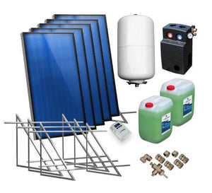 Solarpaket Flachkollektor AMX2.0 10.15 m² für Flachdach - GEMA Shop