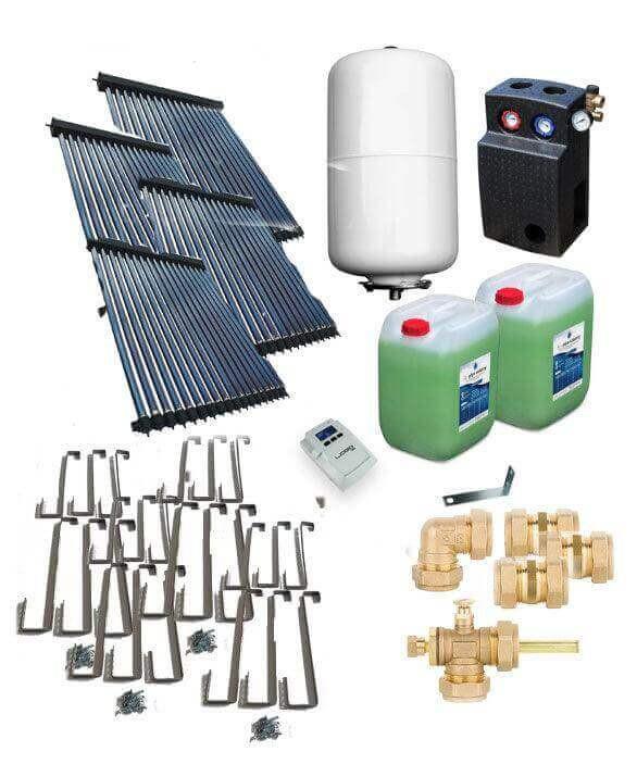 Solarpaket Röhrenkollektor HP22 Schrägdach 14,44 m² - GEMA Shop