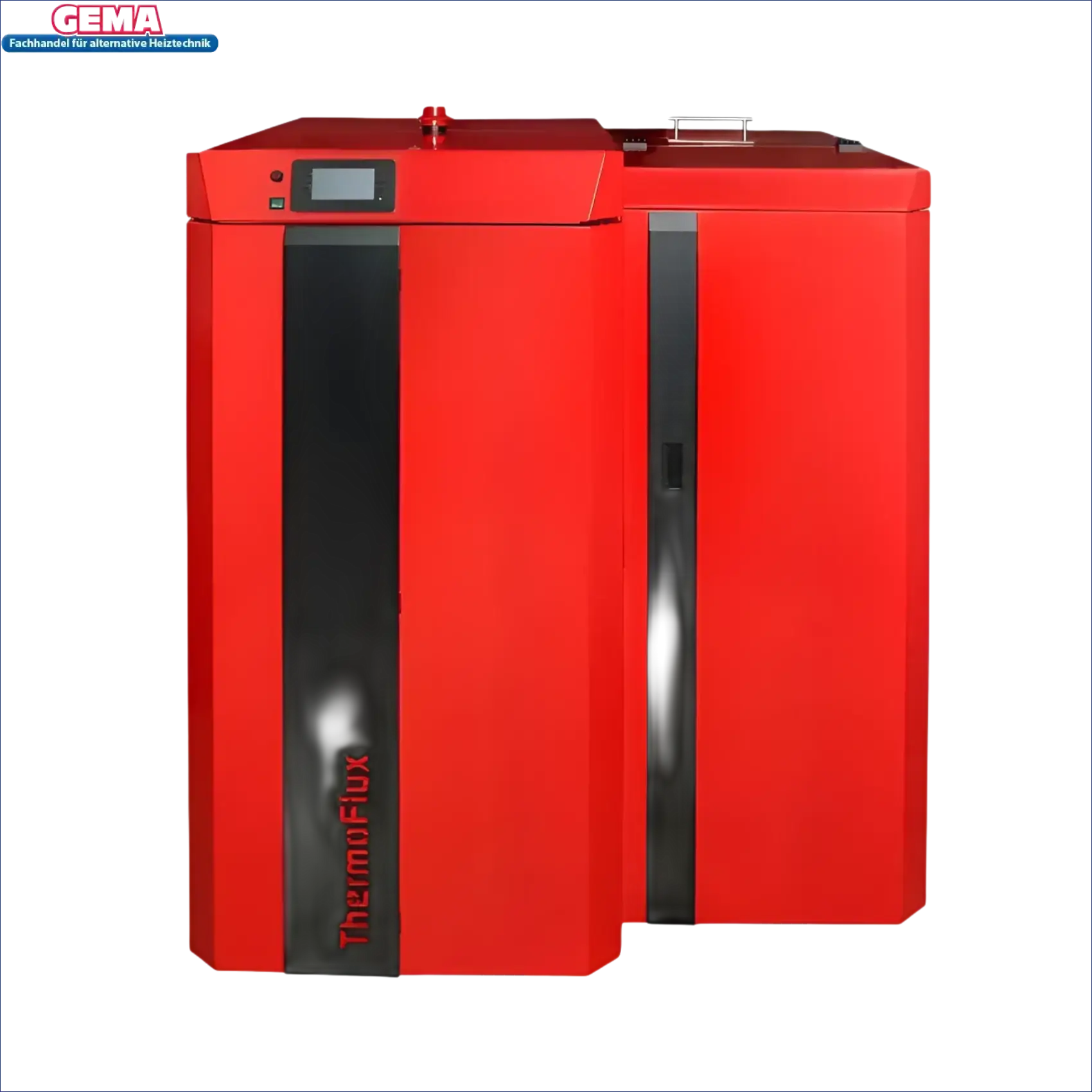 Rotes und schwarzes Thermoflux PID Logic Kombi 45 kW Heizgerät, eine innovative PID Logik Kombikessel