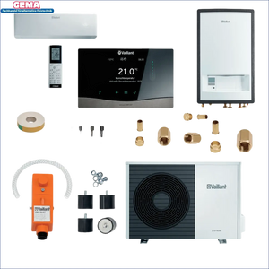 Bild der Vaillant Wärmepumpe Plus Klima arotherm Split mit Vaillant Hydraulikstation VWL