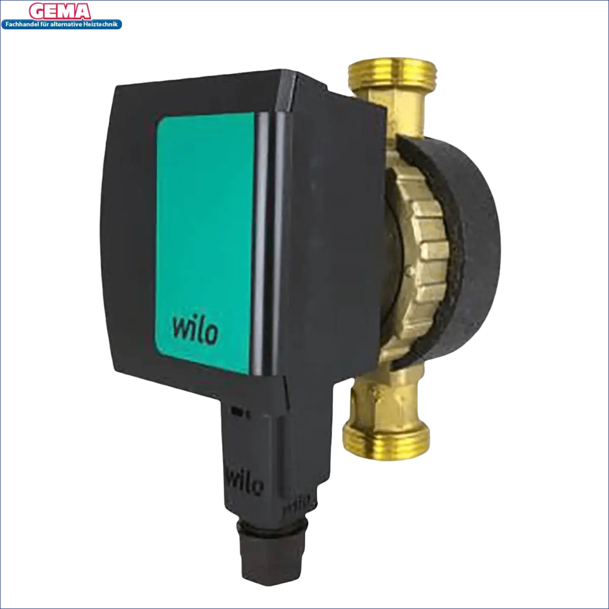 Schwarze und Messing Wasserzirkulationspumpe Wilo Star Z NOVA mit blockierstromfestem Synchronmotor